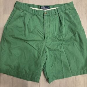 Polo by Ralph Lauren Vibrant Green Men's Flat Front Shorts
